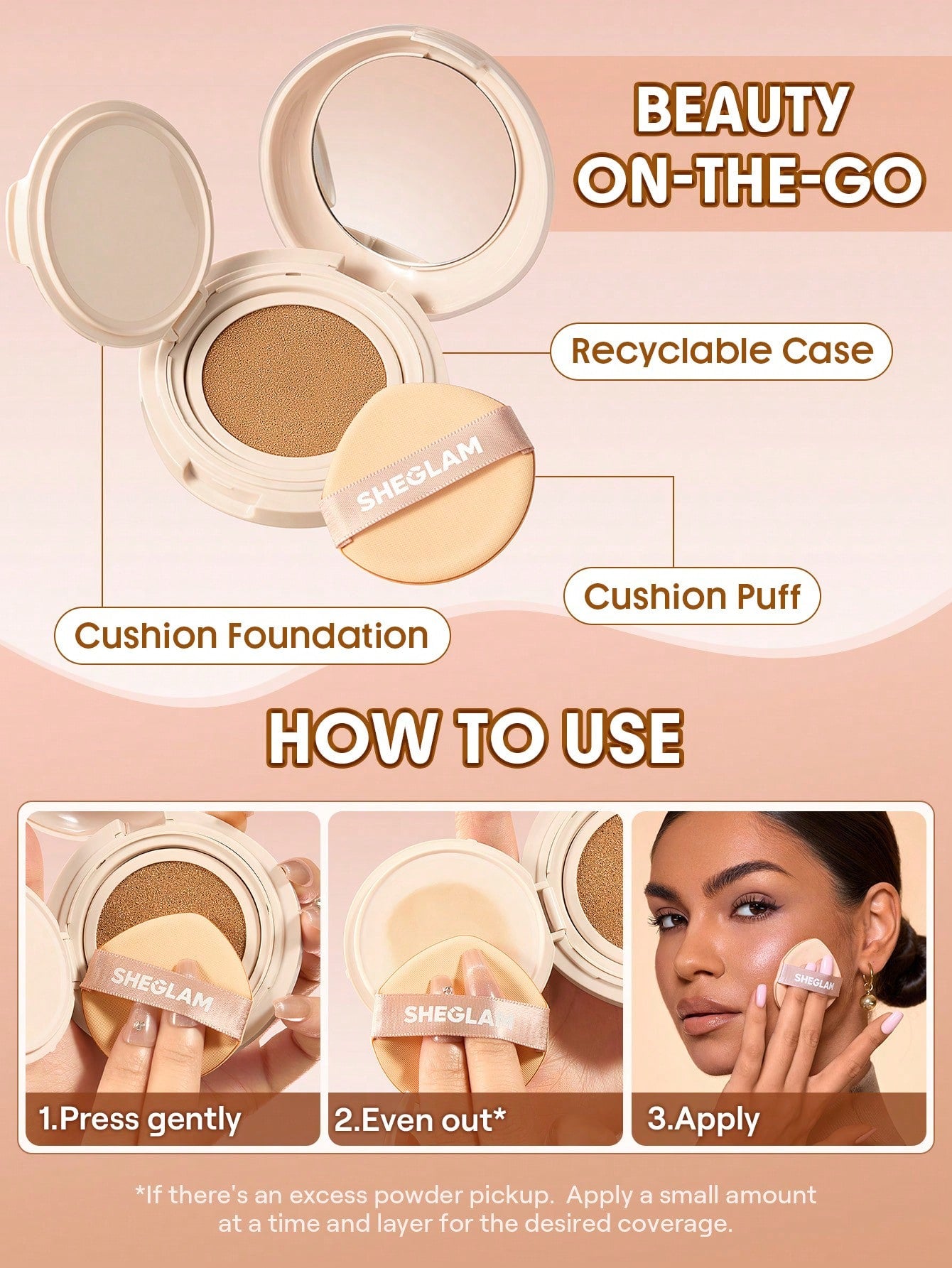 Lock & Go Long-Lasting Cushion Foundation-Sand