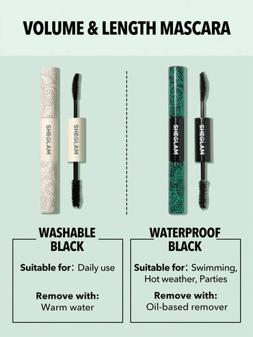 All-In-One Volume & Length Mascara-Waterproof Black