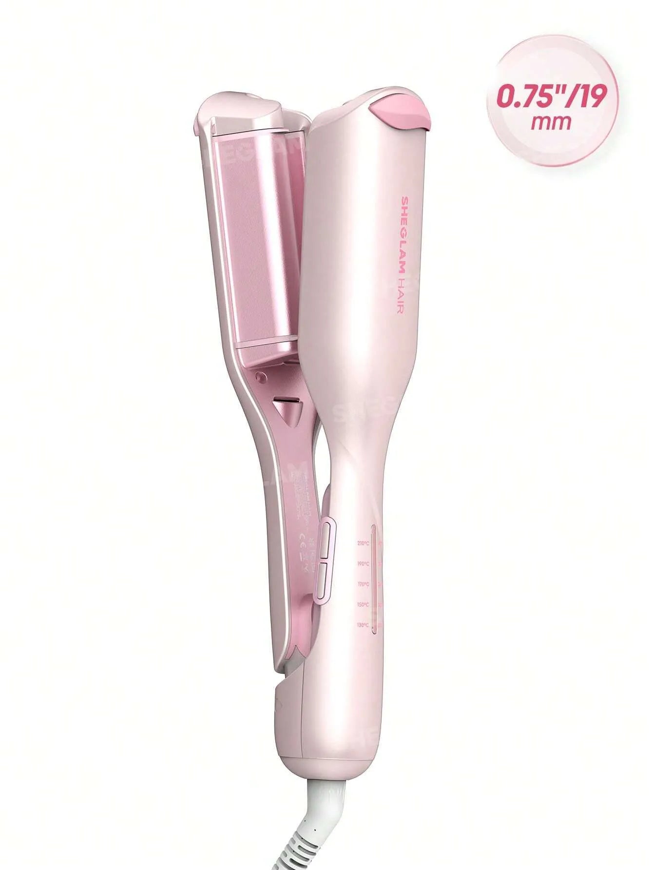 Sheglam - HAIR Cupid's Charm Beach Babe Hair Waver,Pink Ionic Hair Curler 19mm EU Plug
