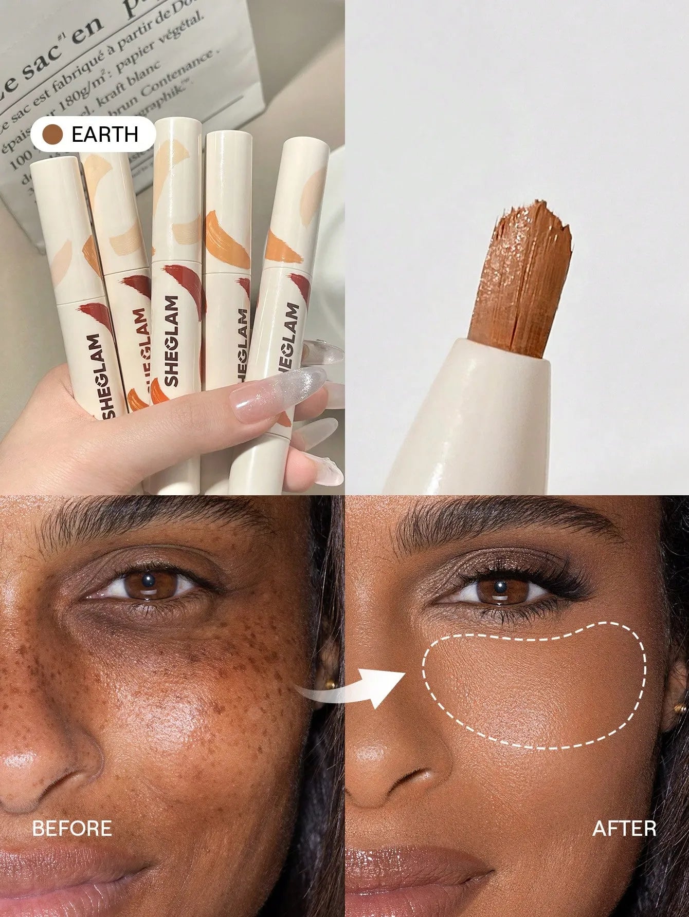Sheglam - Perfect Skin High Coverage Concealer