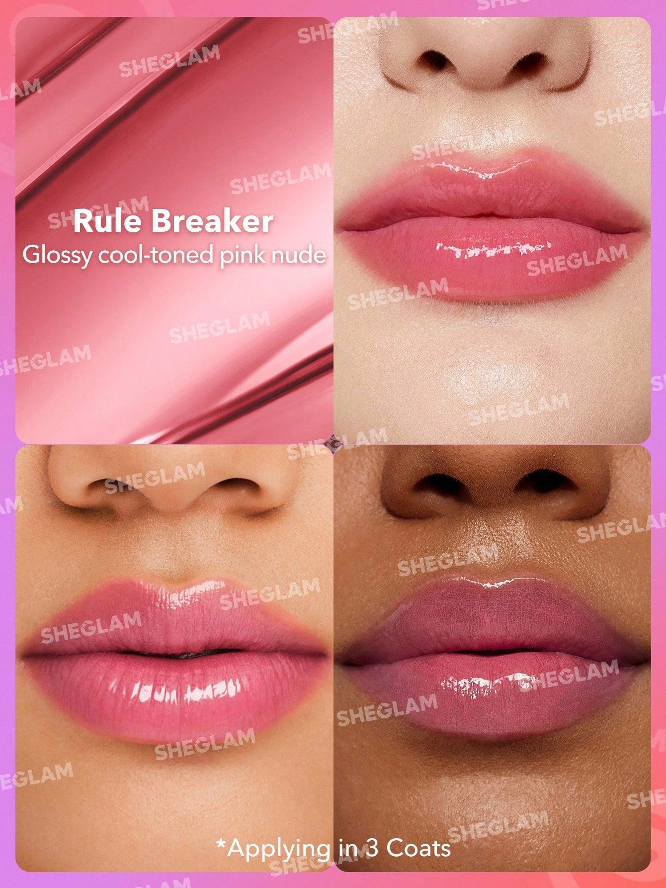Mirror Kiss High-Shine Lipstick-100 Rule Breaker