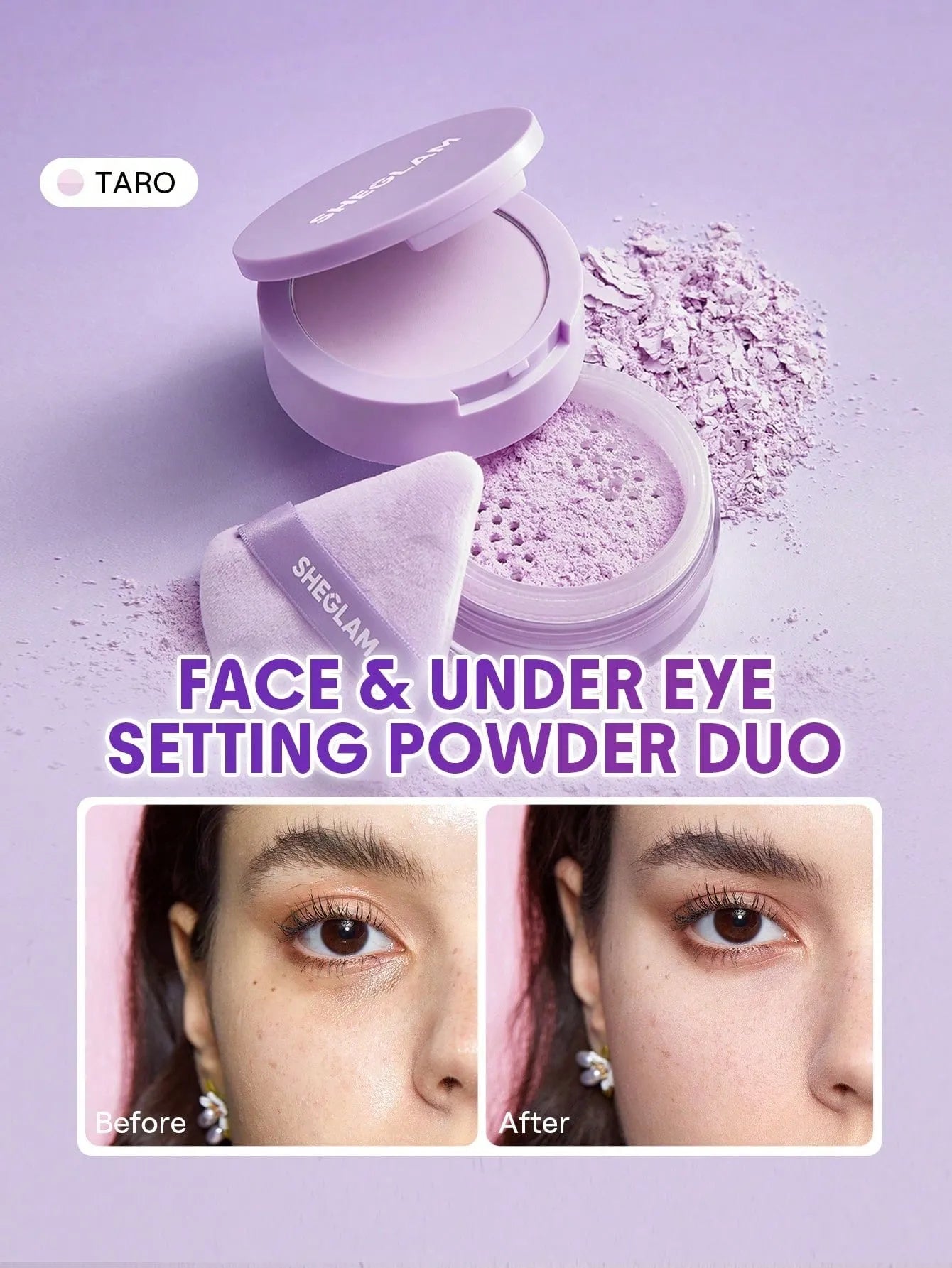 SHEGLAM - Insta-Ready Face & Under Eye Setting Powder Duo