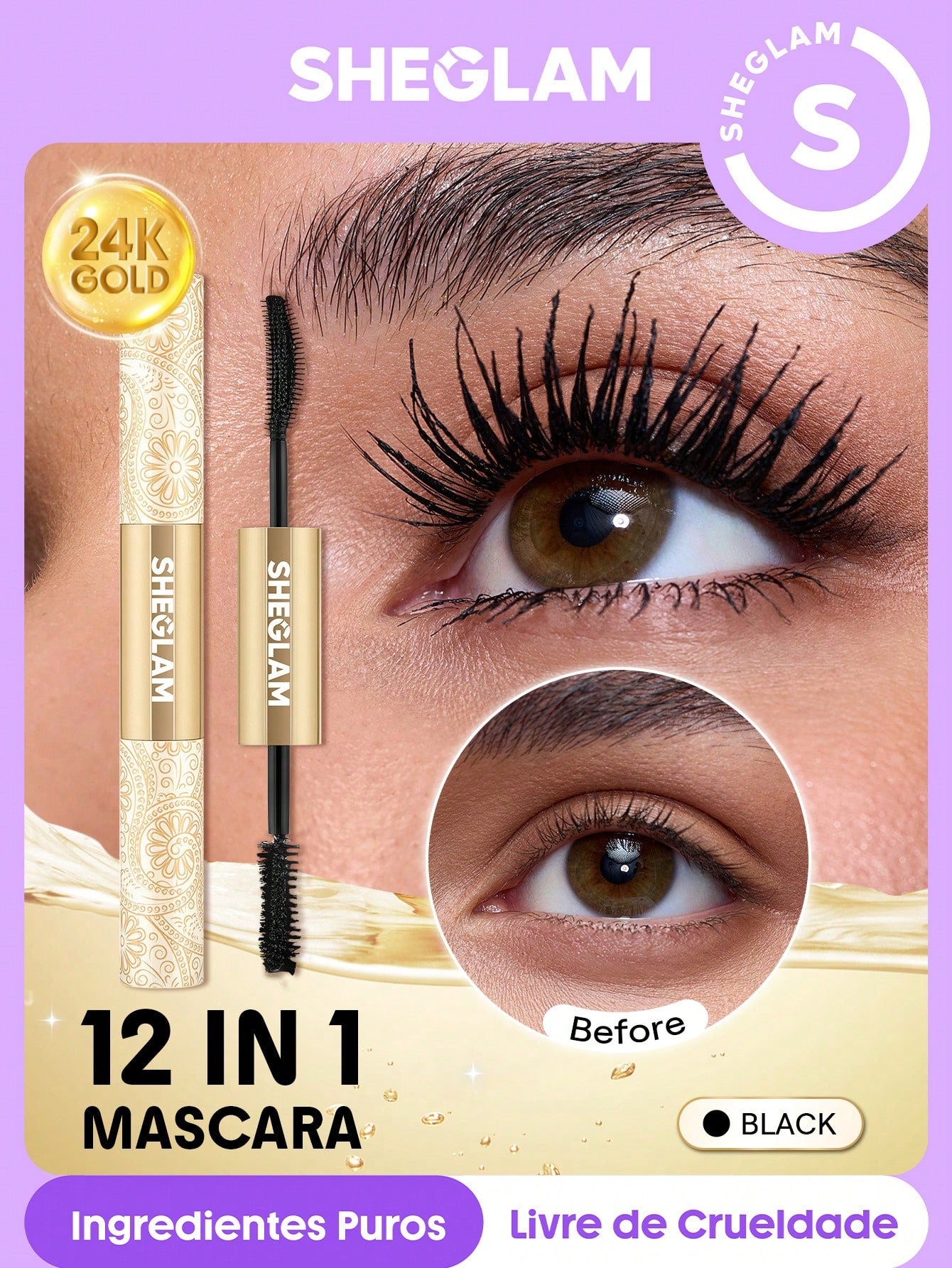 All-In-One 24k Multi-Effect Mascara-Waterproof Black
