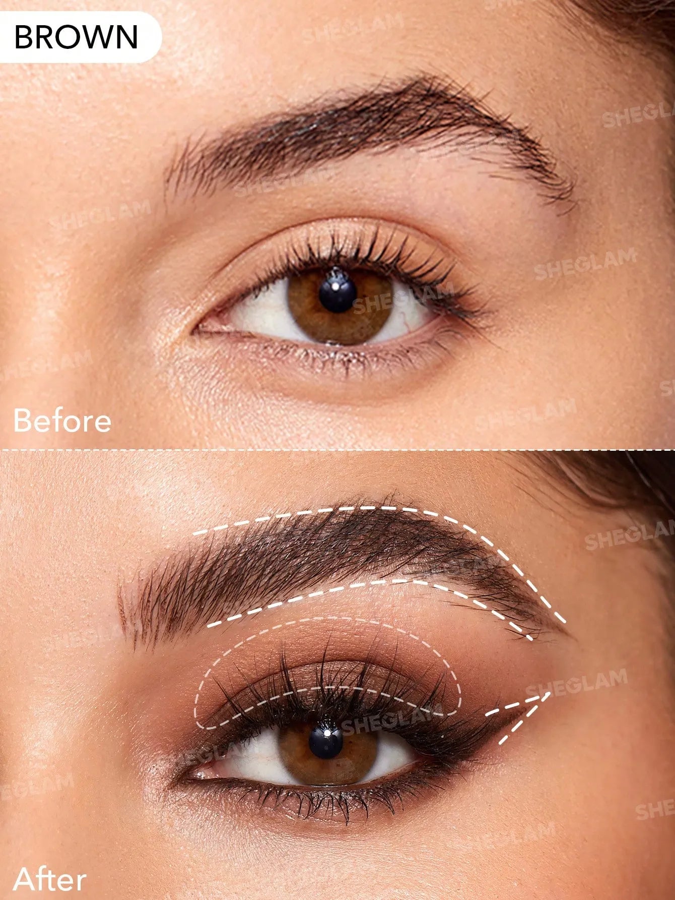 Shein - SHEGLAM Intensify Smudge-Proof Eyeliner Gel-Brown