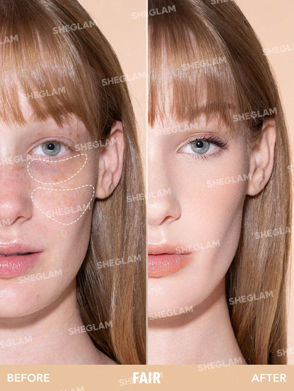 Shein -  SHEGLAM Complexion Boost Concealer-Fair Sponge-Head Applicator Matte Liquid Concealer Long