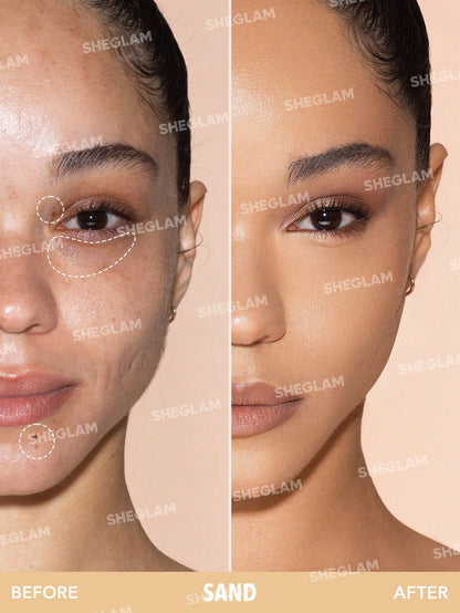 Shein - SHEGLAM Complexion Boost Concealer-Sand Sponge-Head Applicator Matte Liquid Concealer