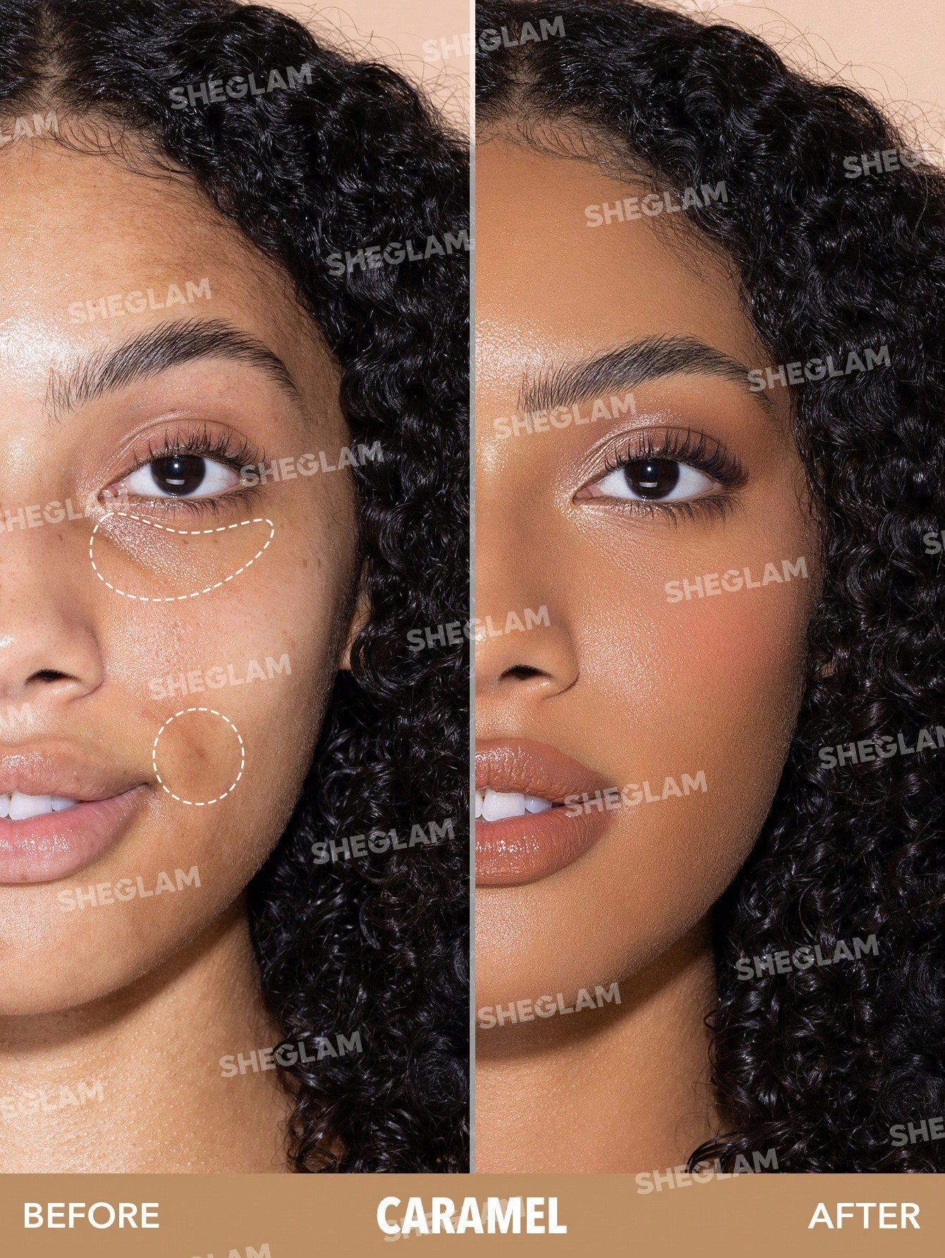 Shein - SHEGLAM Complexion Boost Concealer-Caramel Sponge-Head Applicator Matte Liquid Concealer