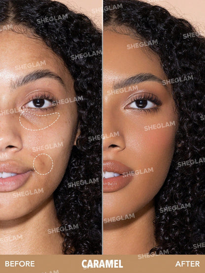 Shein - SHEGLAM Complexion Boost Concealer-Caramel Sponge-Head Applicator Matte Liquid Concealer