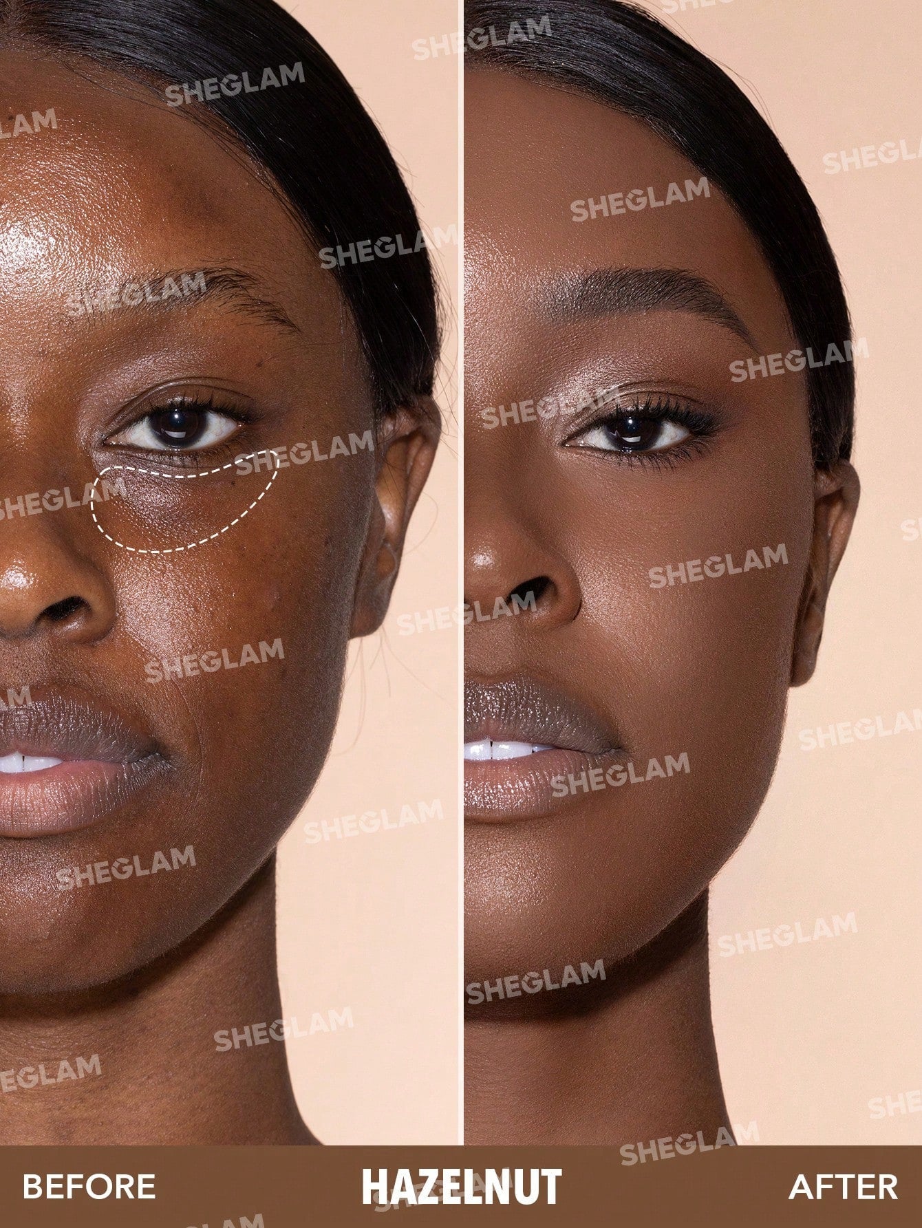Shein - SHEGLAM Complexion Boost Concealer-Hazelnut Sponge-Head Applicator Matte Liquid Concealer
