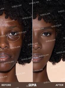 Shein - SHEGLAM Complexion Boost Concealer-Sepia Sponge-Head Applicator Matte Liquid Concealer