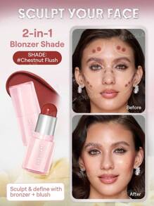 Shein - SHEGLAM Buttery Bliss Blush Stick-Chestnut Flush Graduation Birthday Holiday Summer Fall
