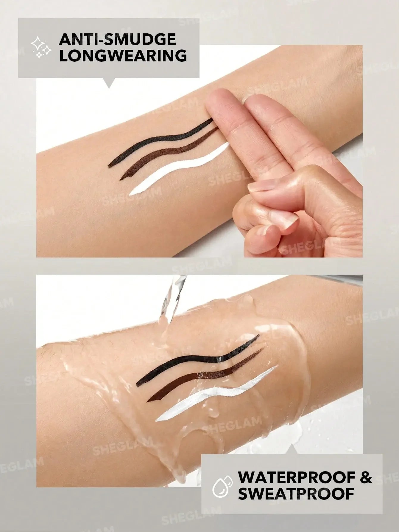 Shein - SHEGLAM Intensify Smudge-Proof Eyeliner Gel-Brown