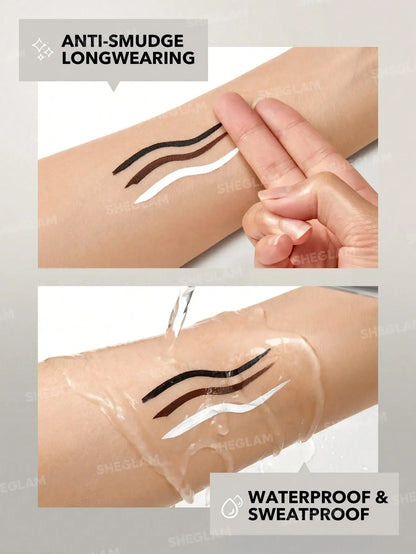 Shein - SHEGLAM Intensify Smudge-Proof Eyeliner Gel-Brown
