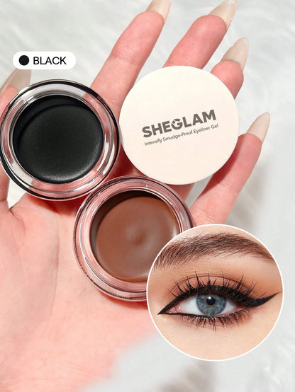 Shein - SHEGLAM Intensify Smudge-Proof Eyeliner Gel-Black
