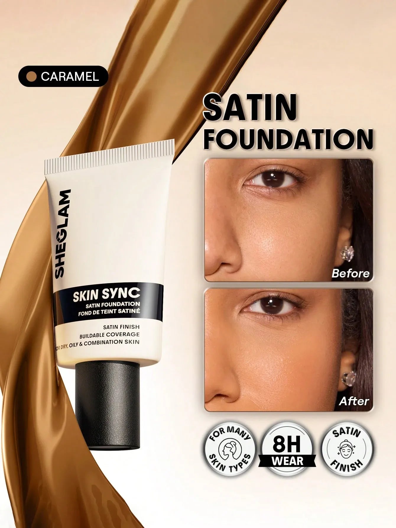 Sheglam - Skin Sync Satin Foundation
