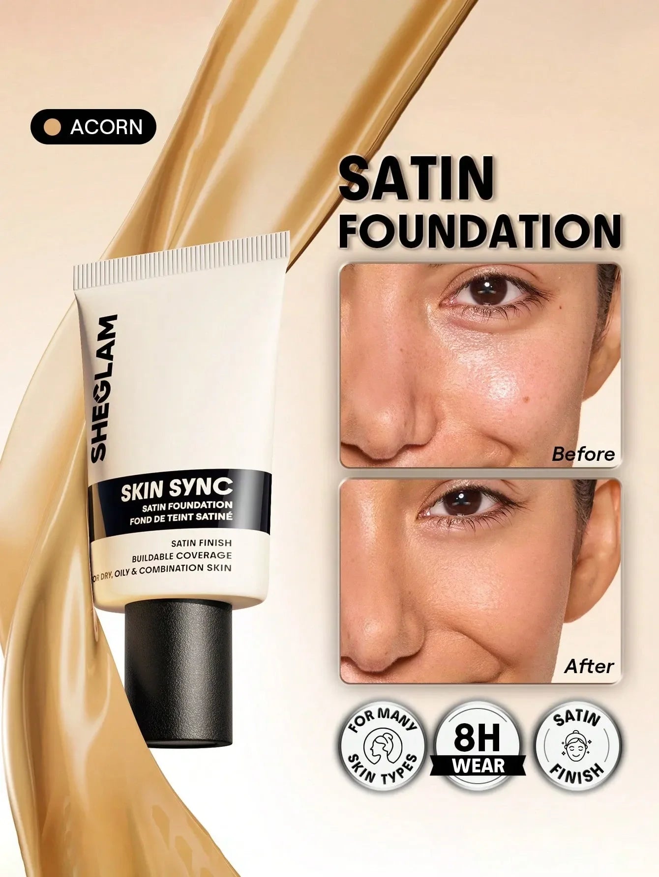 Sheglam - Skin Sync Satin Foundation