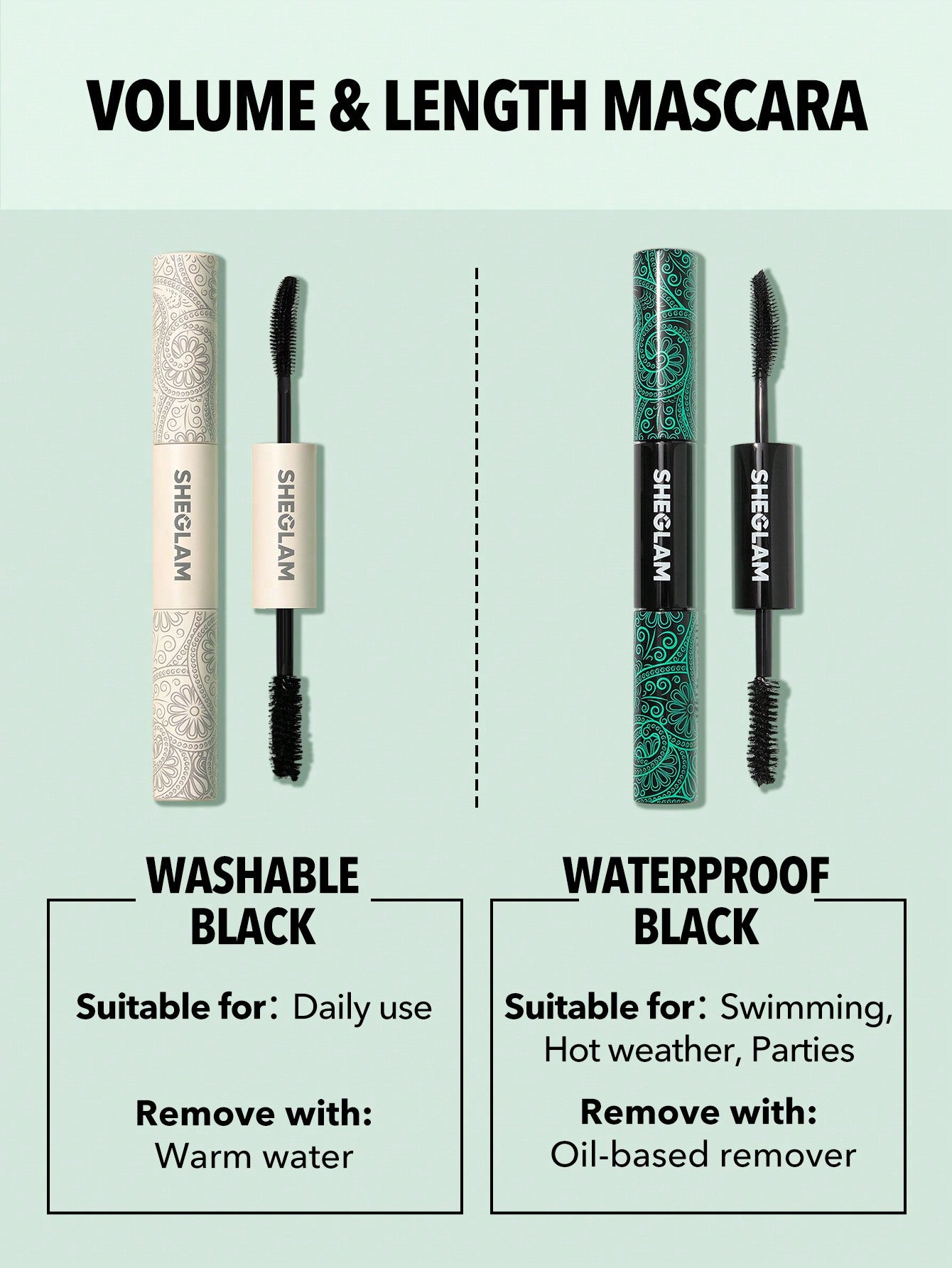 All-In-One Volume & Length Mascara-Waterproof Black