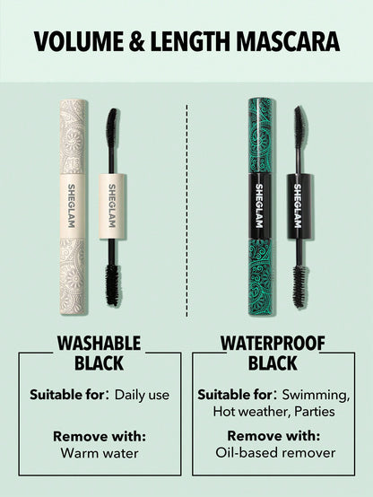 All-In-One Volume & Length Mascara-Waterproof Black