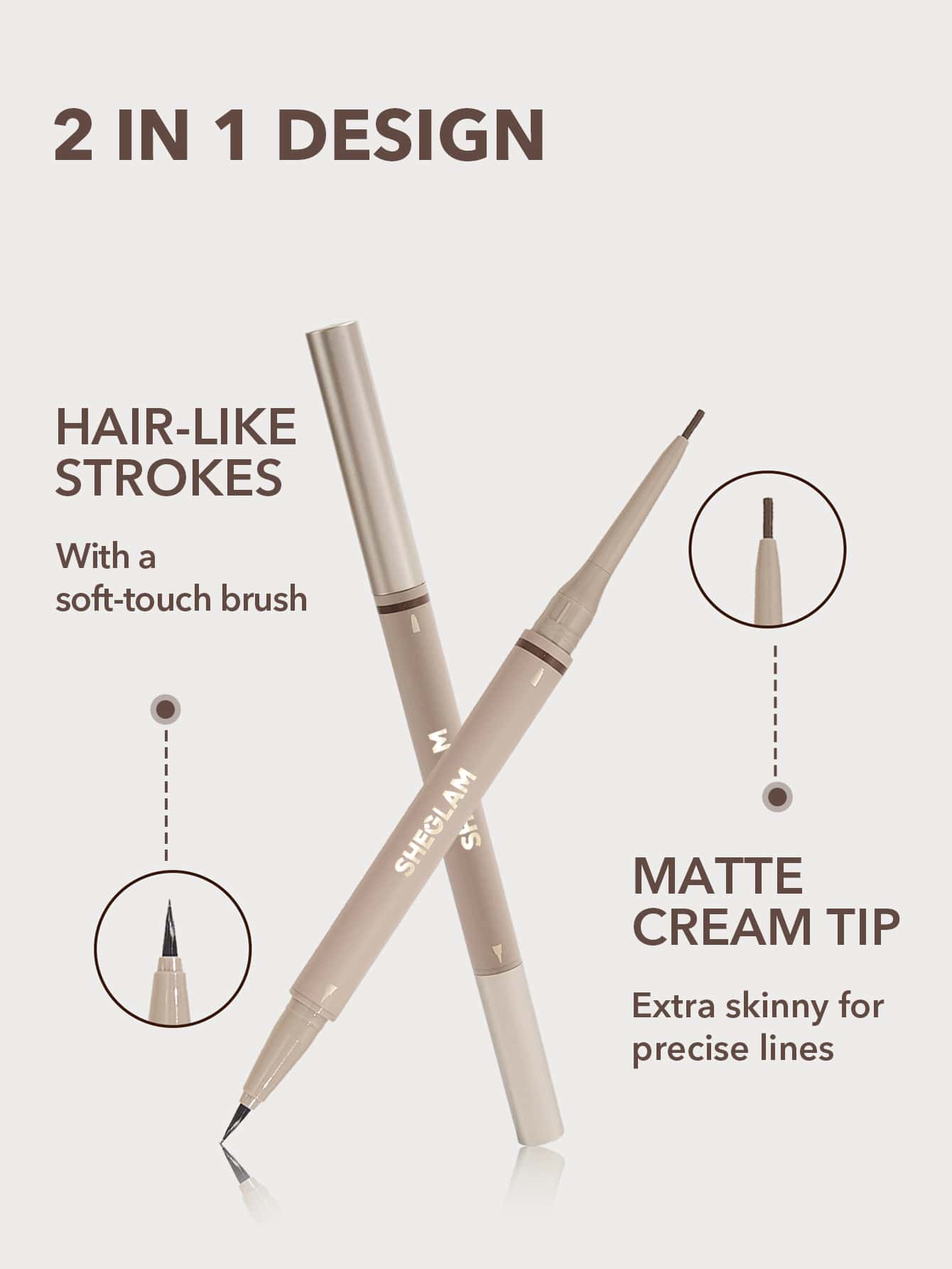 Brows on Demand 2-in-1 Brow Pencil-03 Taupe