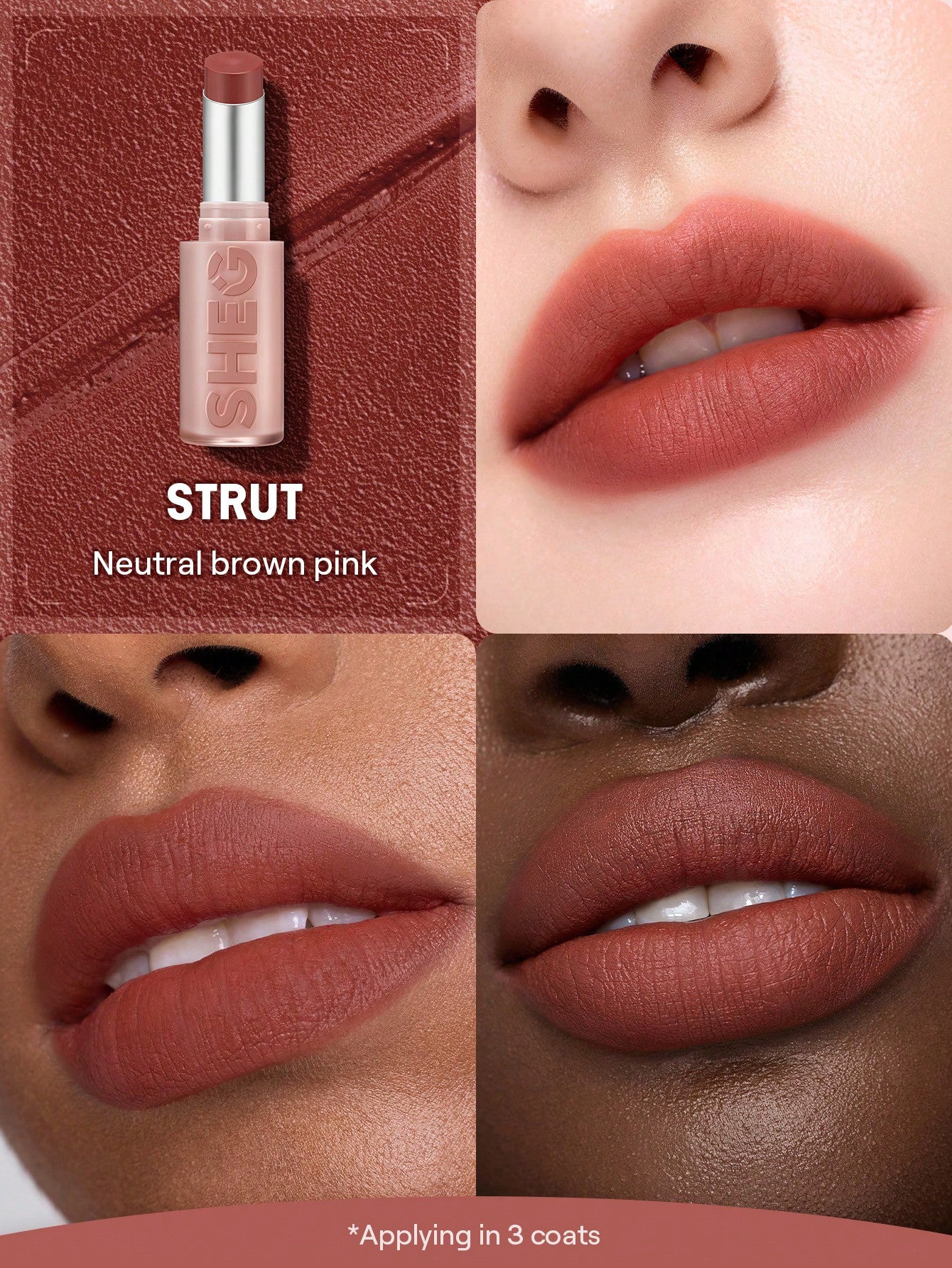Lip Veil Cushion Lightweight Lipstick-501 Strut