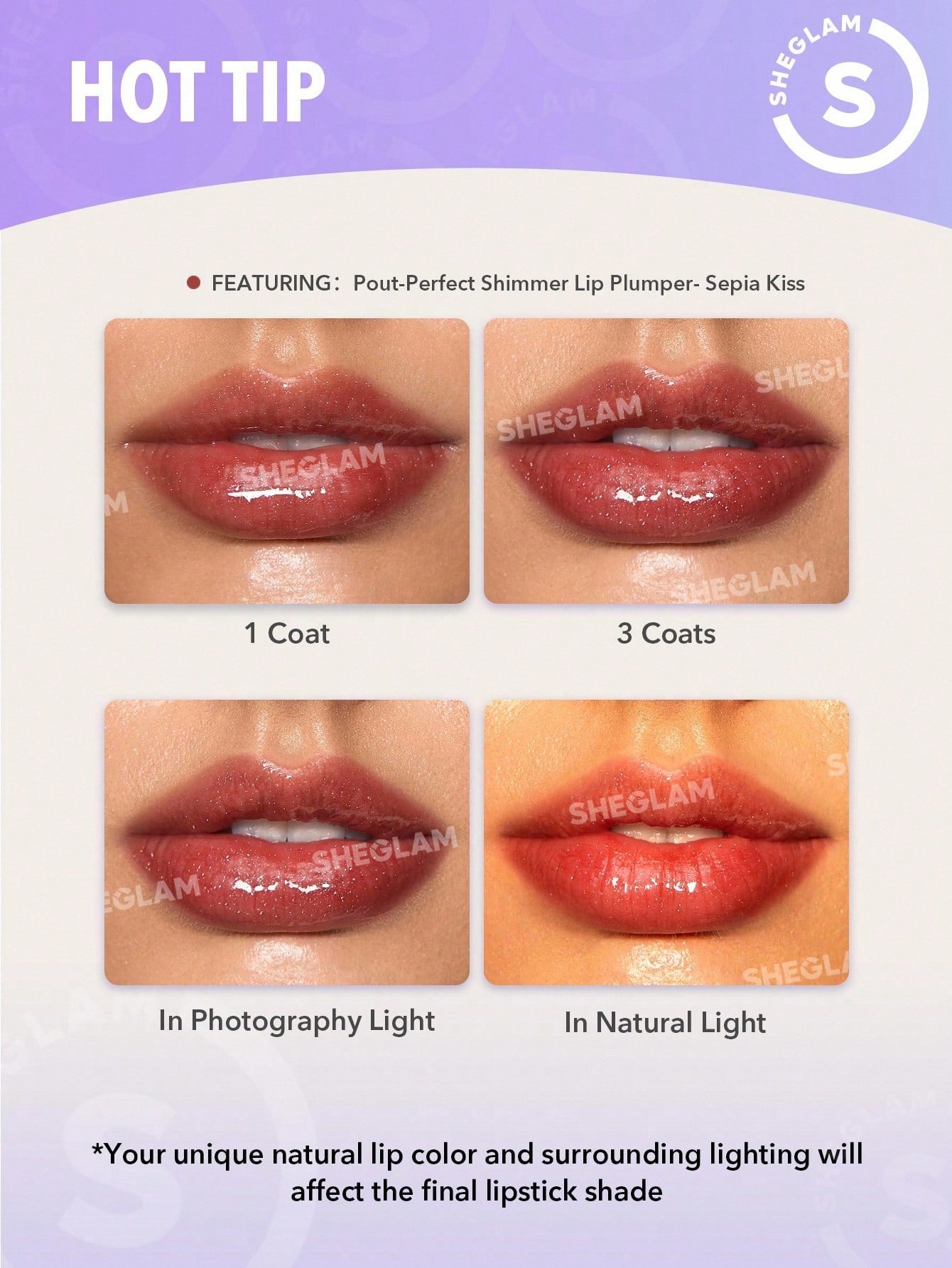 Pout-Perfect Shimmer Lip Plumper-114 Pink Flamingo