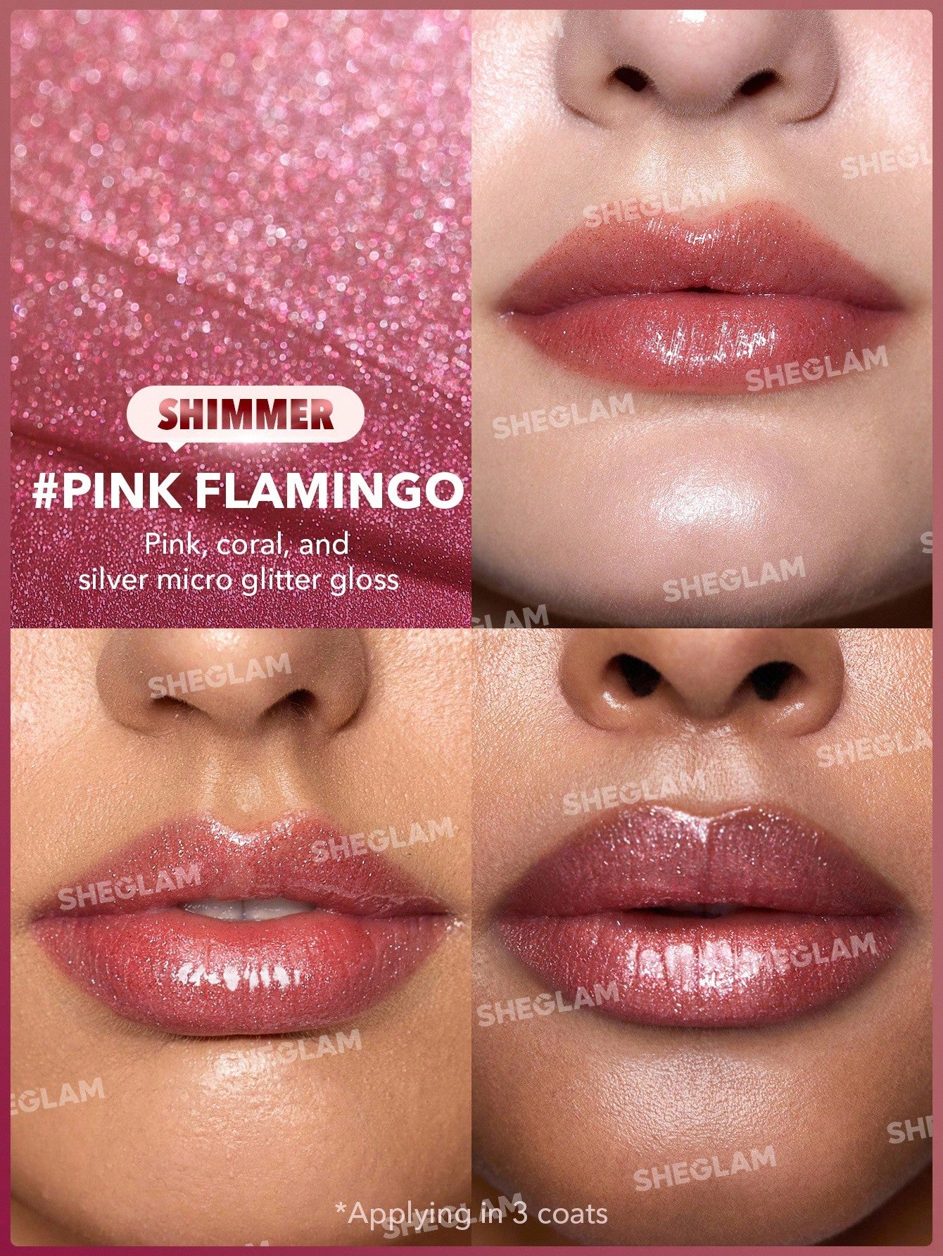 Pout-Perfect Shimmer Lip Plumper-114 Pink Flamingo