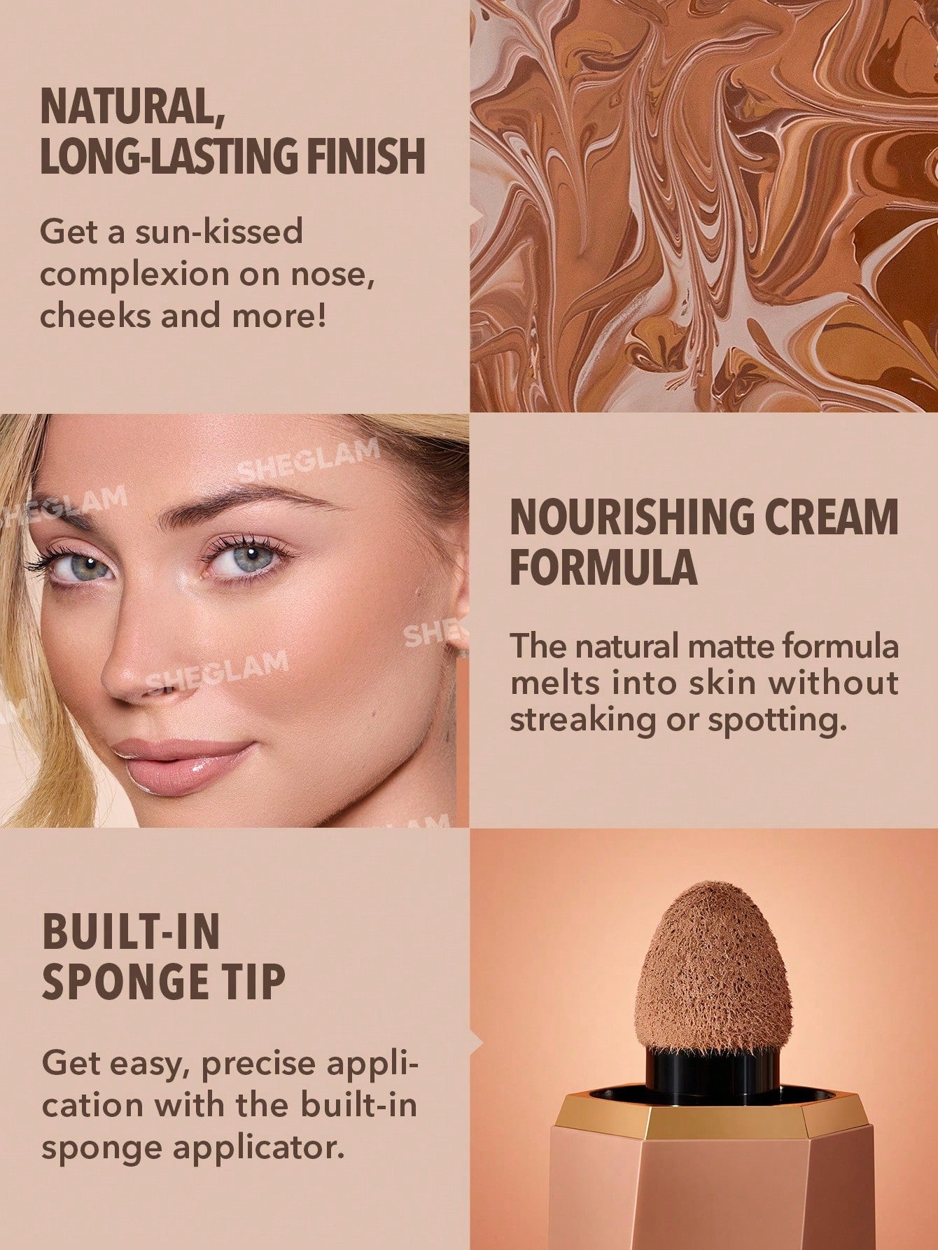 Sun Beam Matte Liquid Bronzer-12 Terracotta