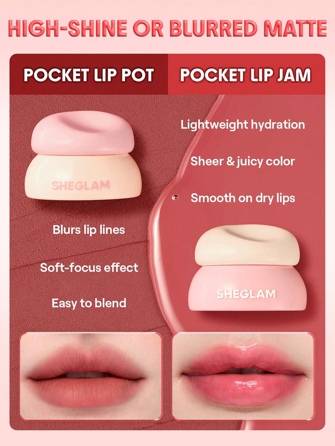 Bounce Putty Pocket Lip Pot-129 Berry Bliss
