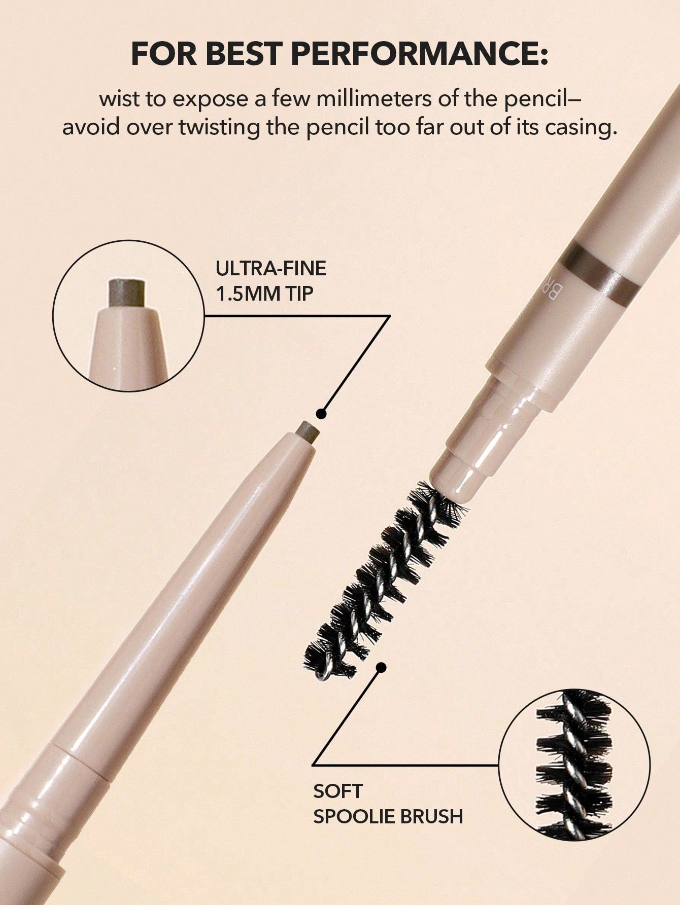 Insta-fill Brow Pencil-06 Auburn- DARK BROWN