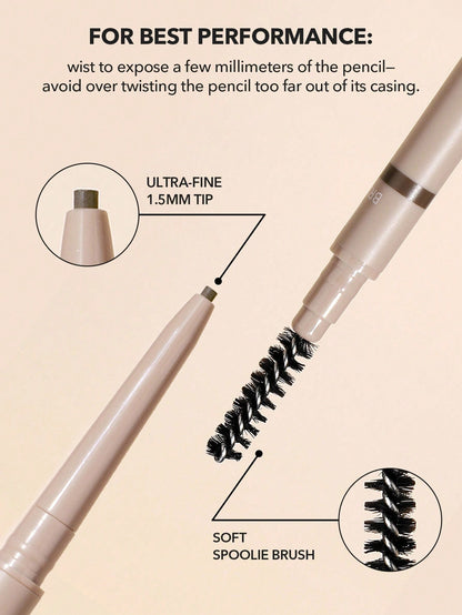 Insta-fill Brow Pencil-06 Auburn- DARK BROWN