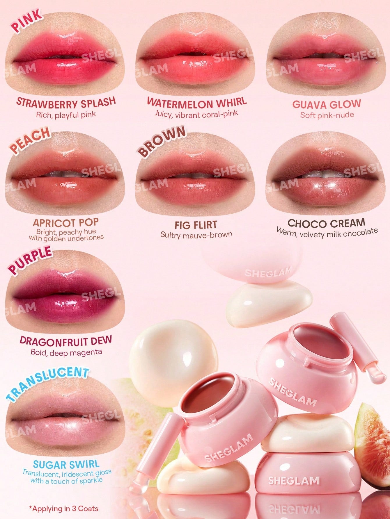 Hydra Jelly Pocket Lip Jam-106 Guava Glow