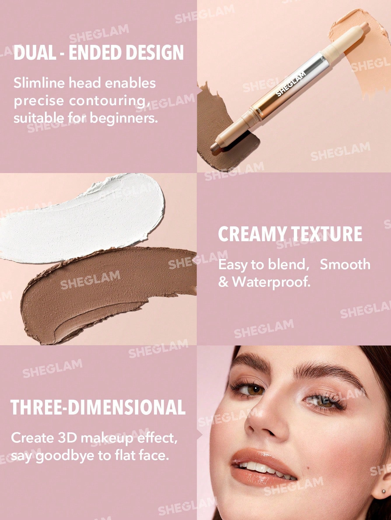 Fine Line 2-in-1 Nose Contour & Highlight Pen-02 Umber