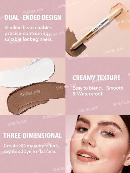 Fine Line 2-in-1 Nose Contour & Highlight Pen-02 Umber