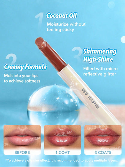 Pout-Perfect Shimmer Lip Plumper-114 Pink Flamingo