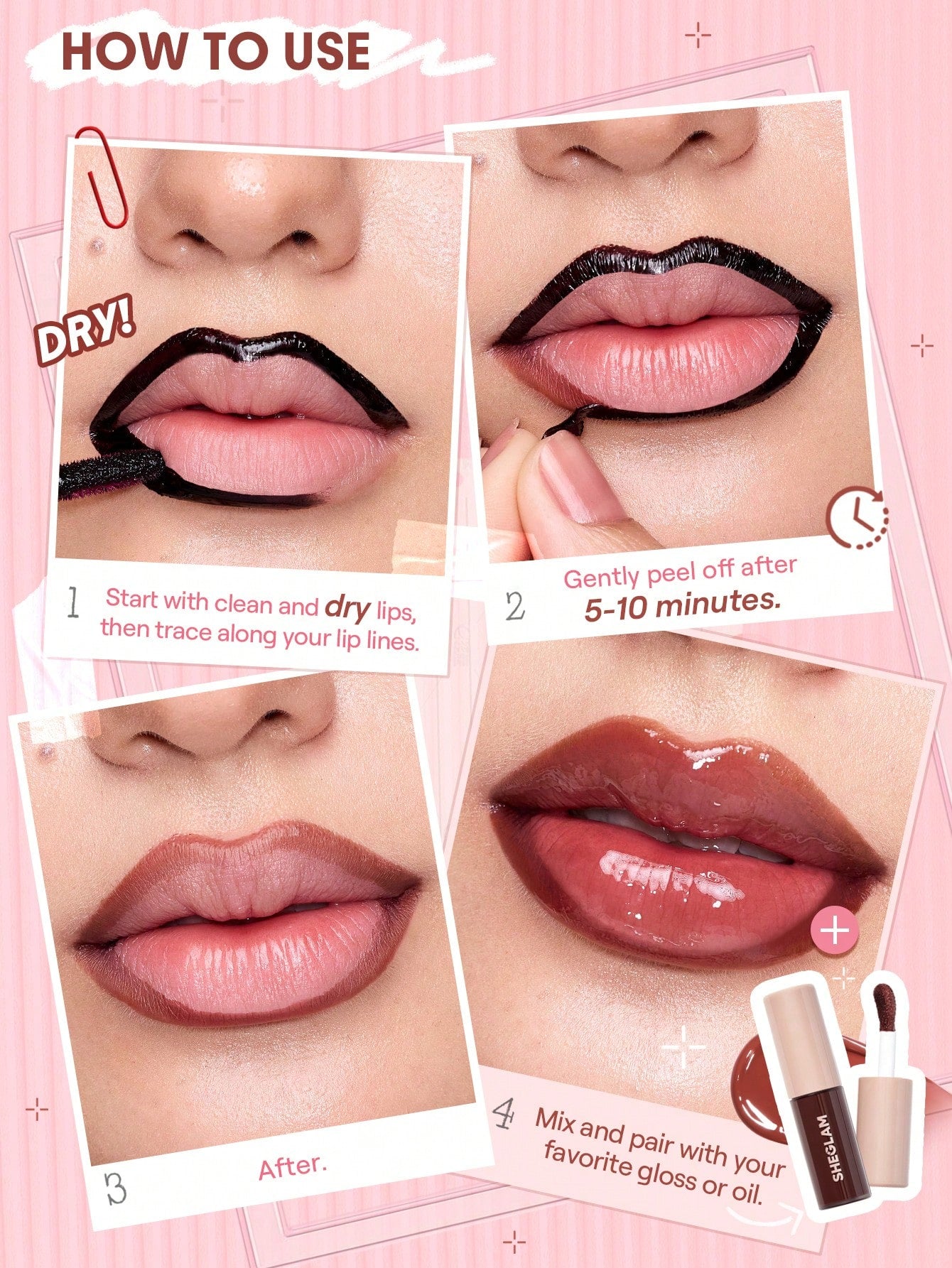 Fall In Line Peel Off Lip Liner Stain-010 Mauvelous