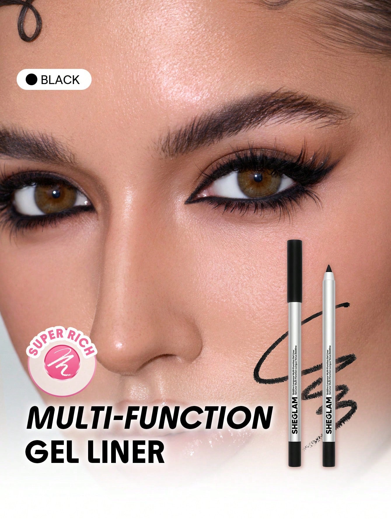 Boldline Longwear Multi-Function Gel Liner-Black