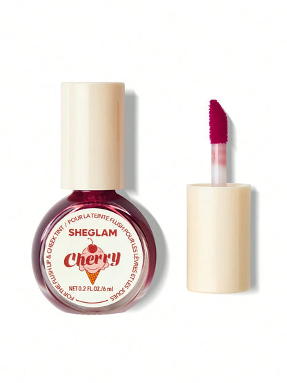 For the Flush Lip & Cheek Tint-413 Cherry Picked