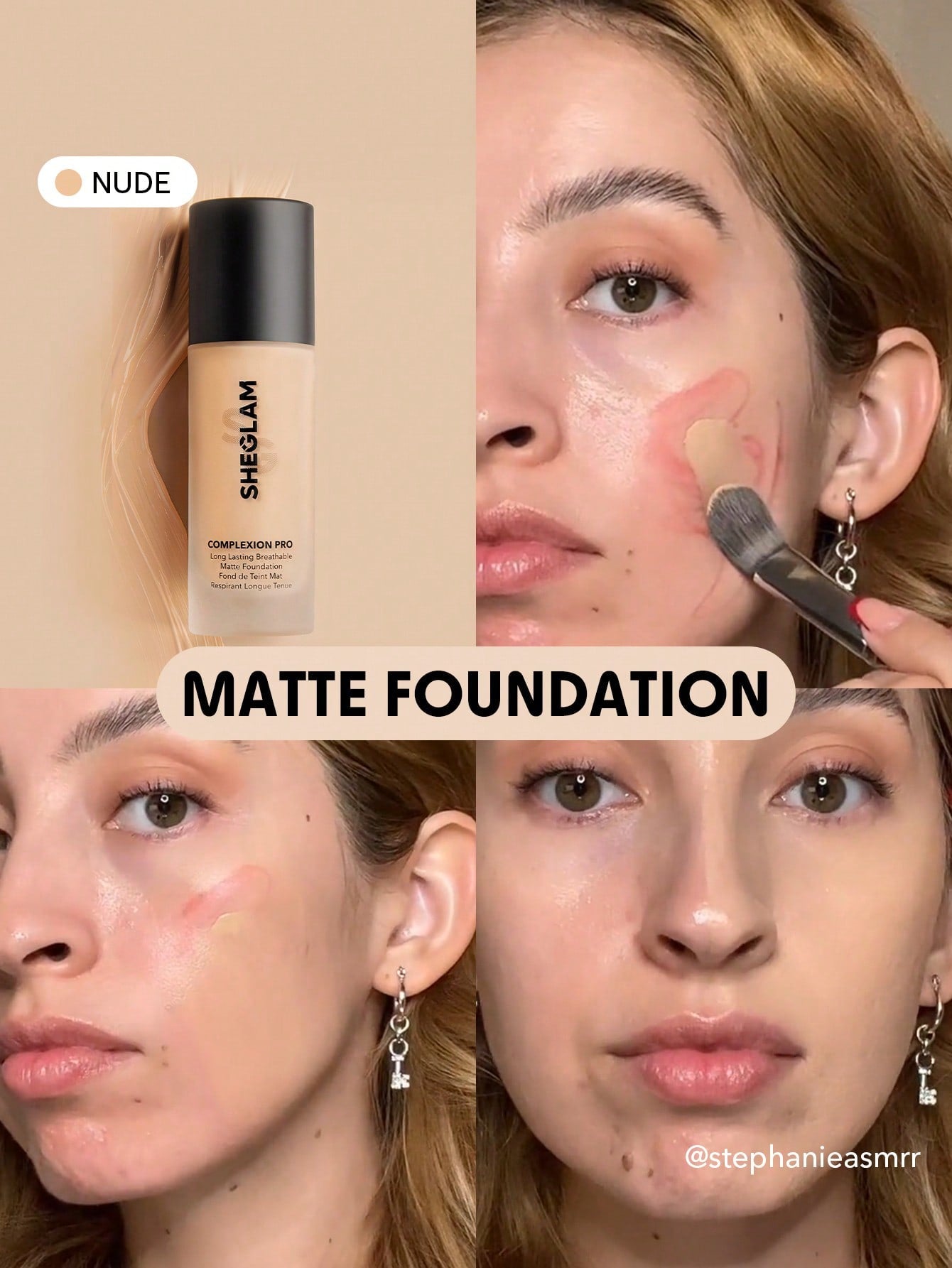 Complexion Pro Long Lasting Breathable Matte Foundation-Nude