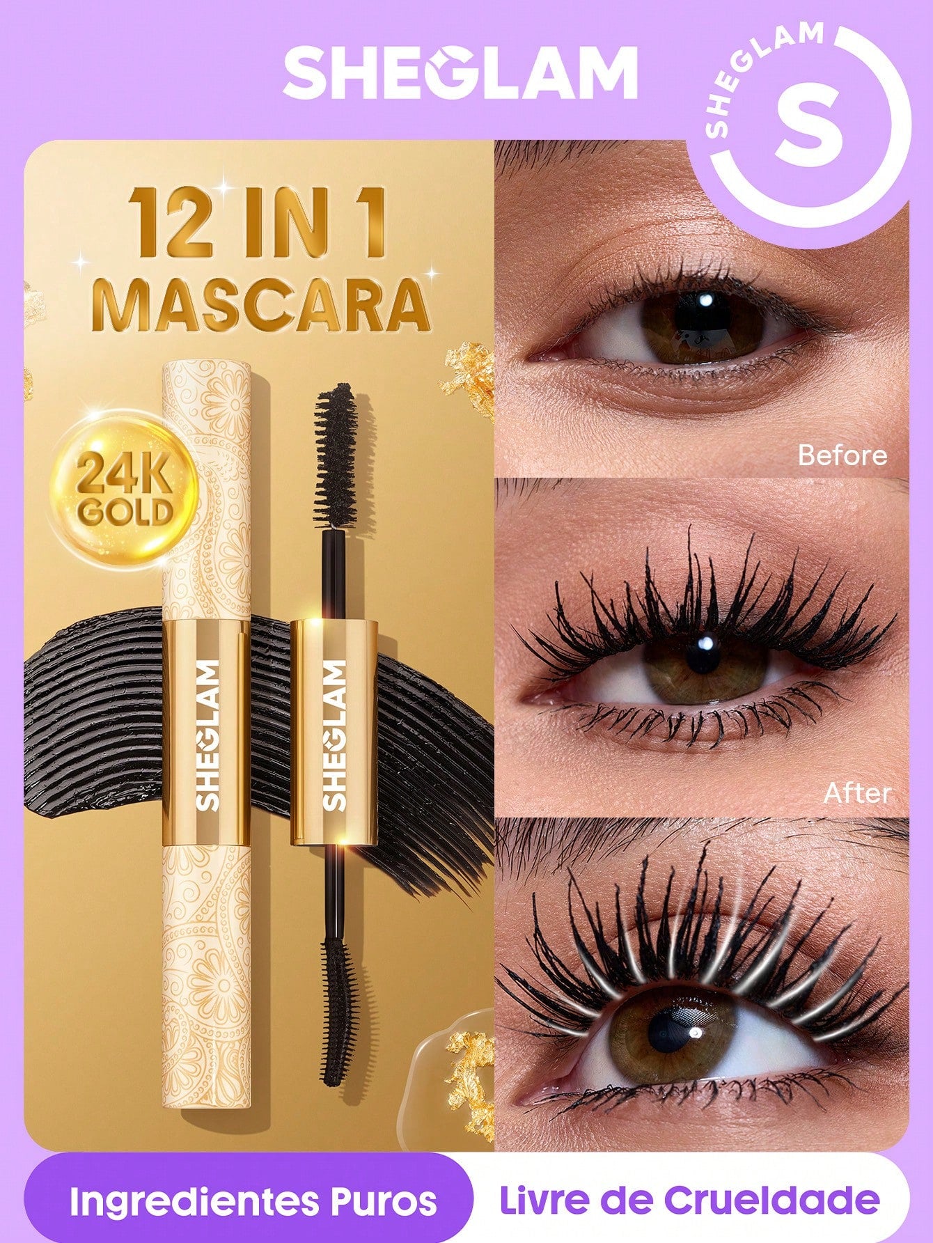All-In-One 24k Multi-Effect Mascara-Waterproof Black