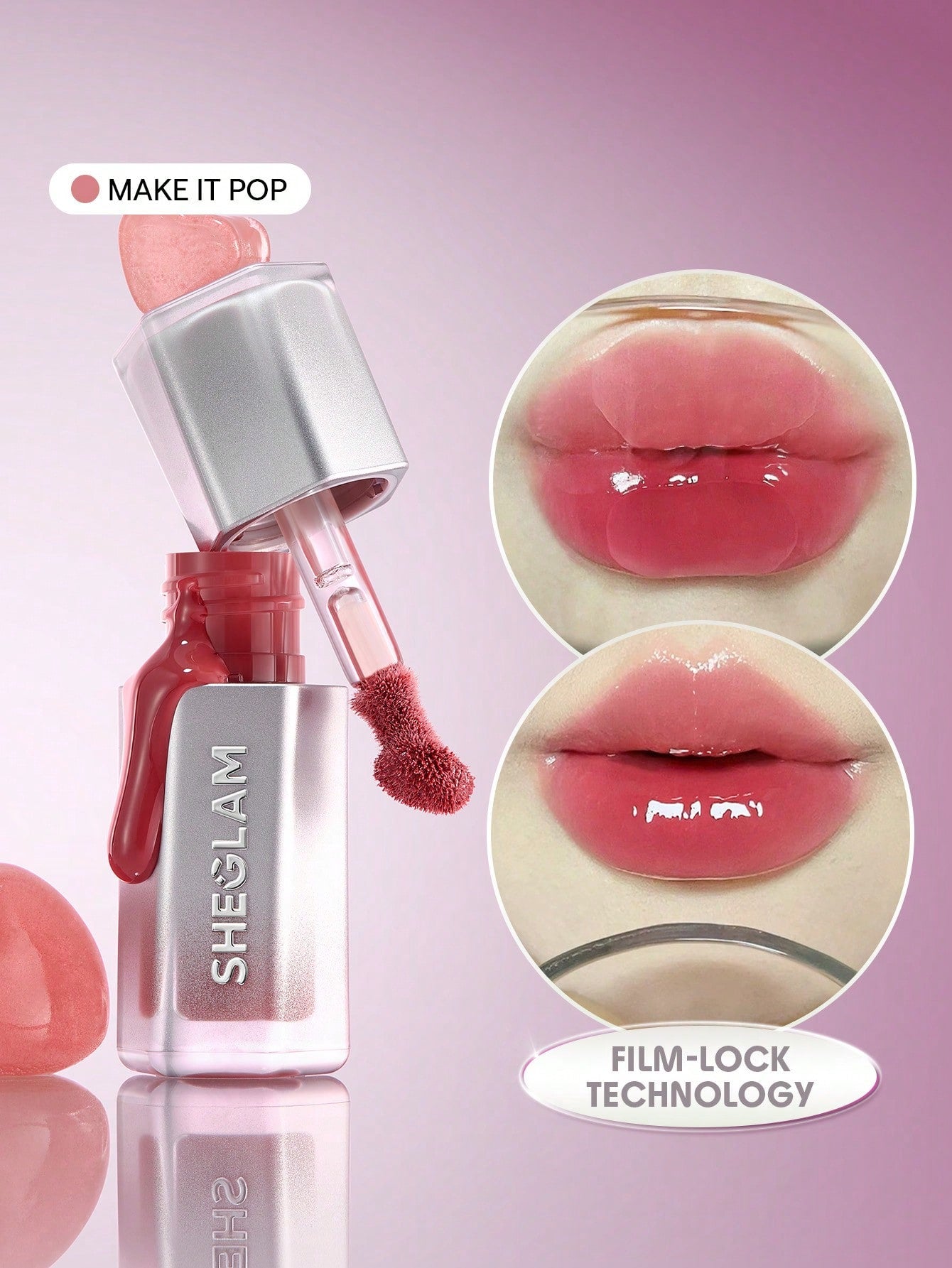 Glass Lock Air Gloss- 119 Make Lt Pop