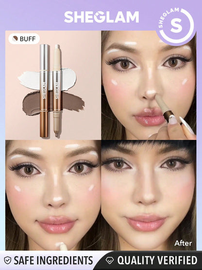 Fine Line 2-in-1 Nose Contour & Highlight Pen-01 Buff