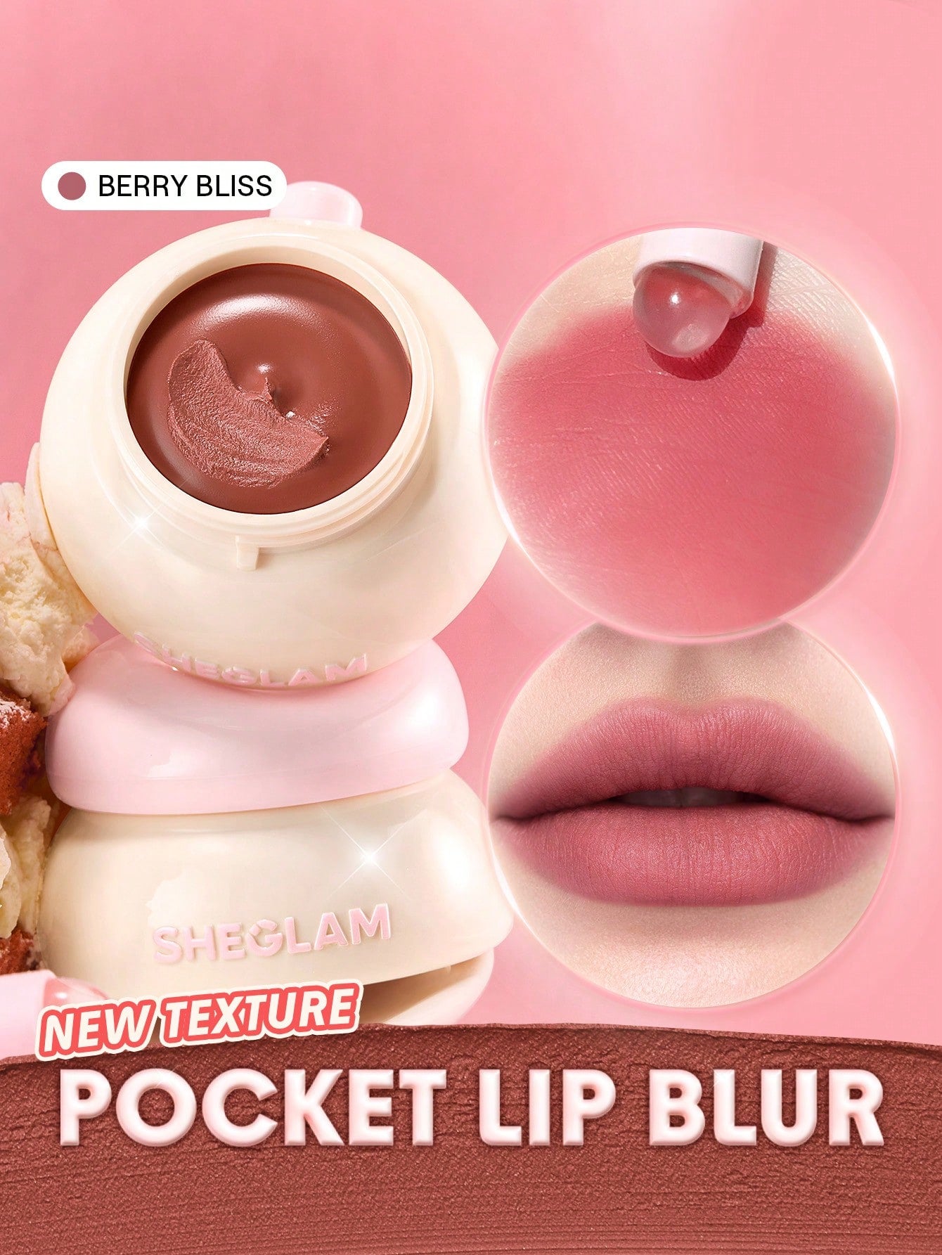 Bounce Putty Pocket Lip Pot-129 Berry Bliss