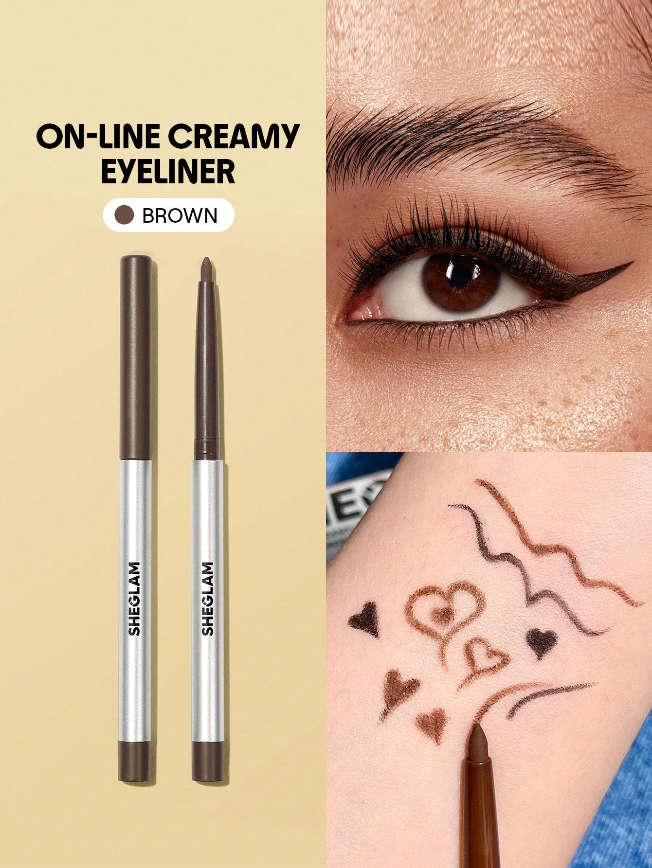 On-Line Creamy Eyeliner-Brown