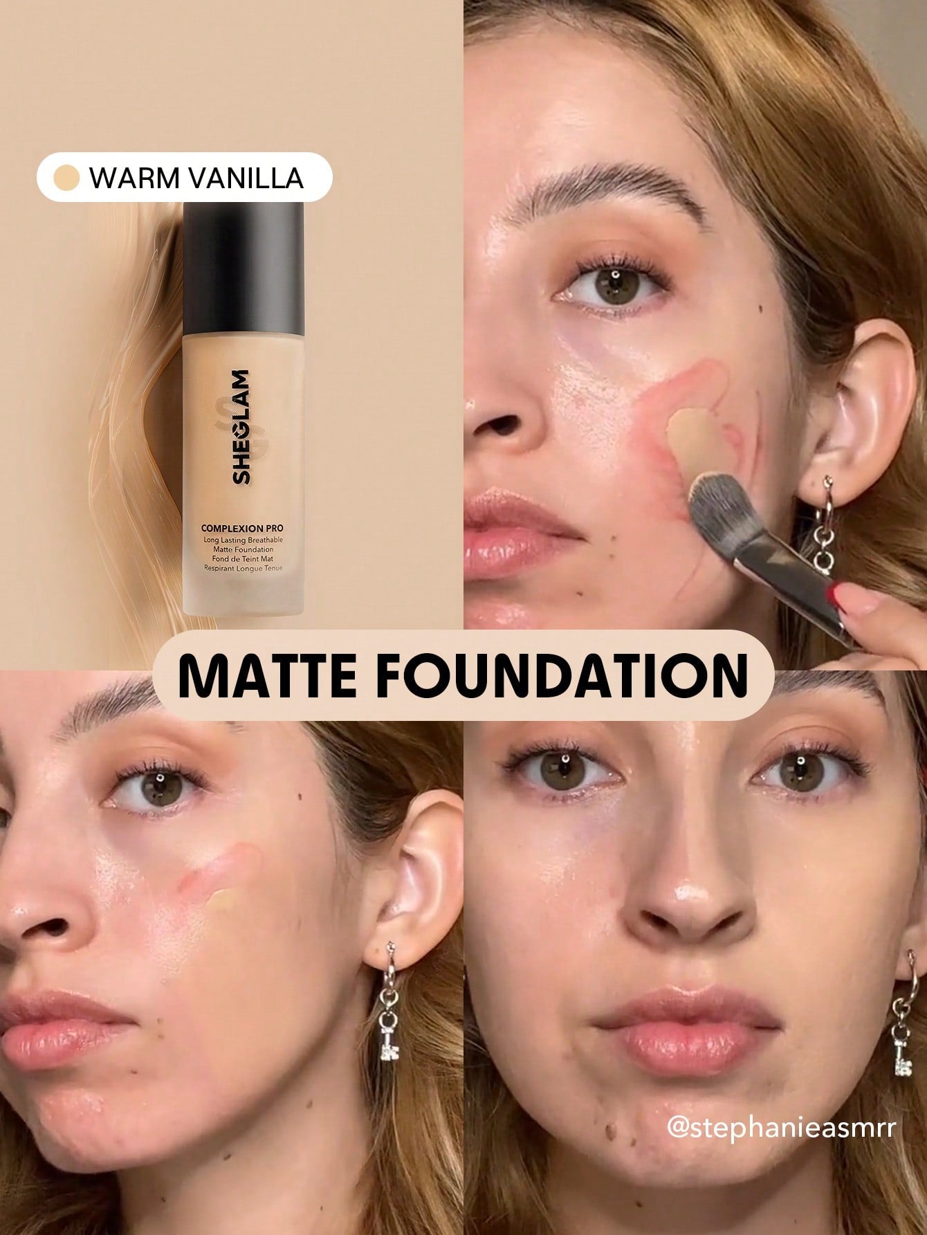 Complexion Pro Long Lasting Breathable Matte Foundation-Warm Vanilla