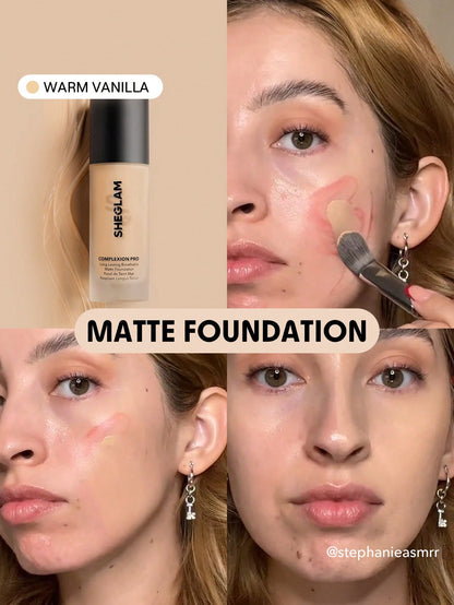 Complexion Pro Long Lasting Breathable Matte Foundation-Warm Vanilla