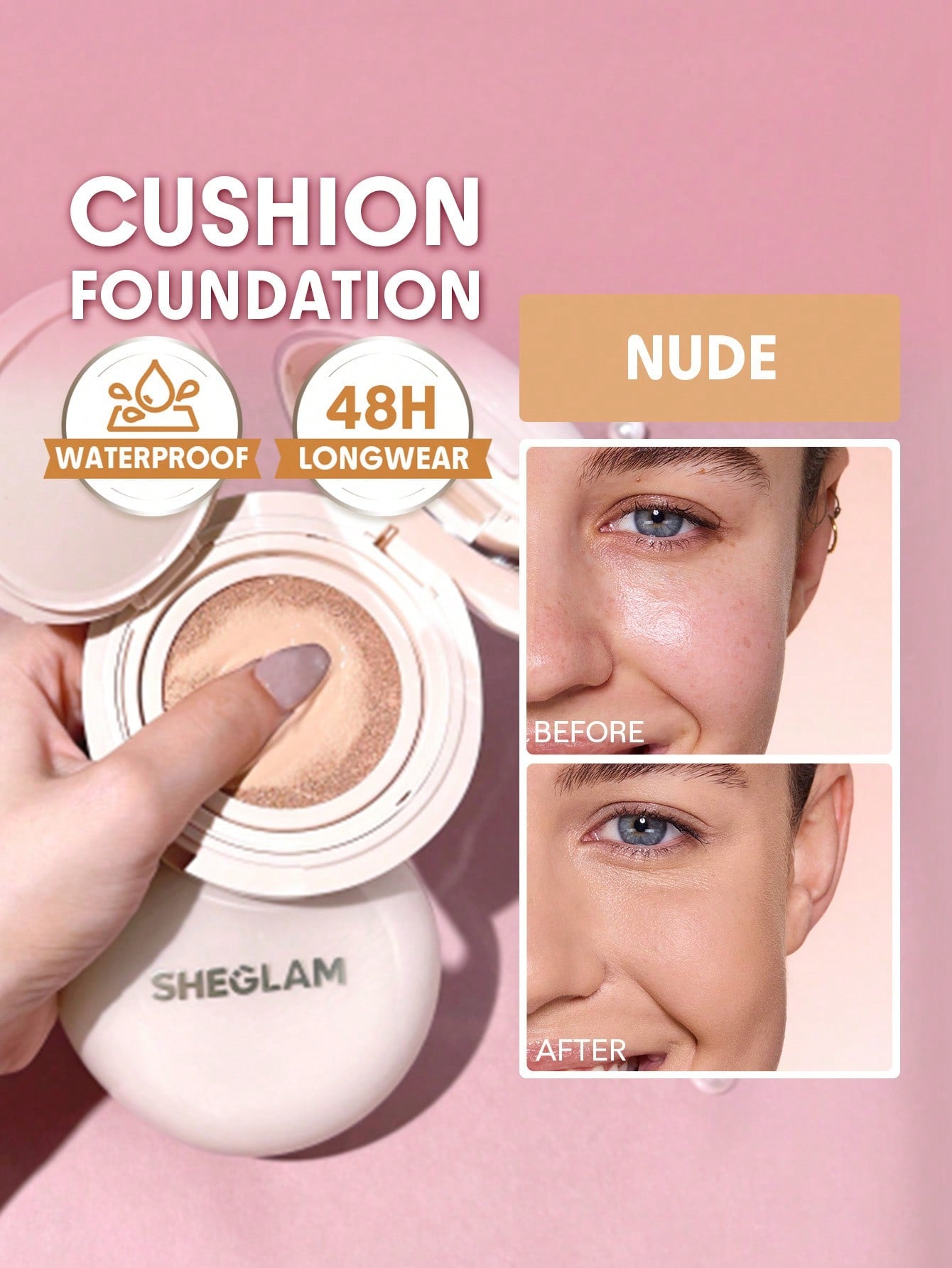 Lock & Go Long-Lasting Cushion Foundation-Nude