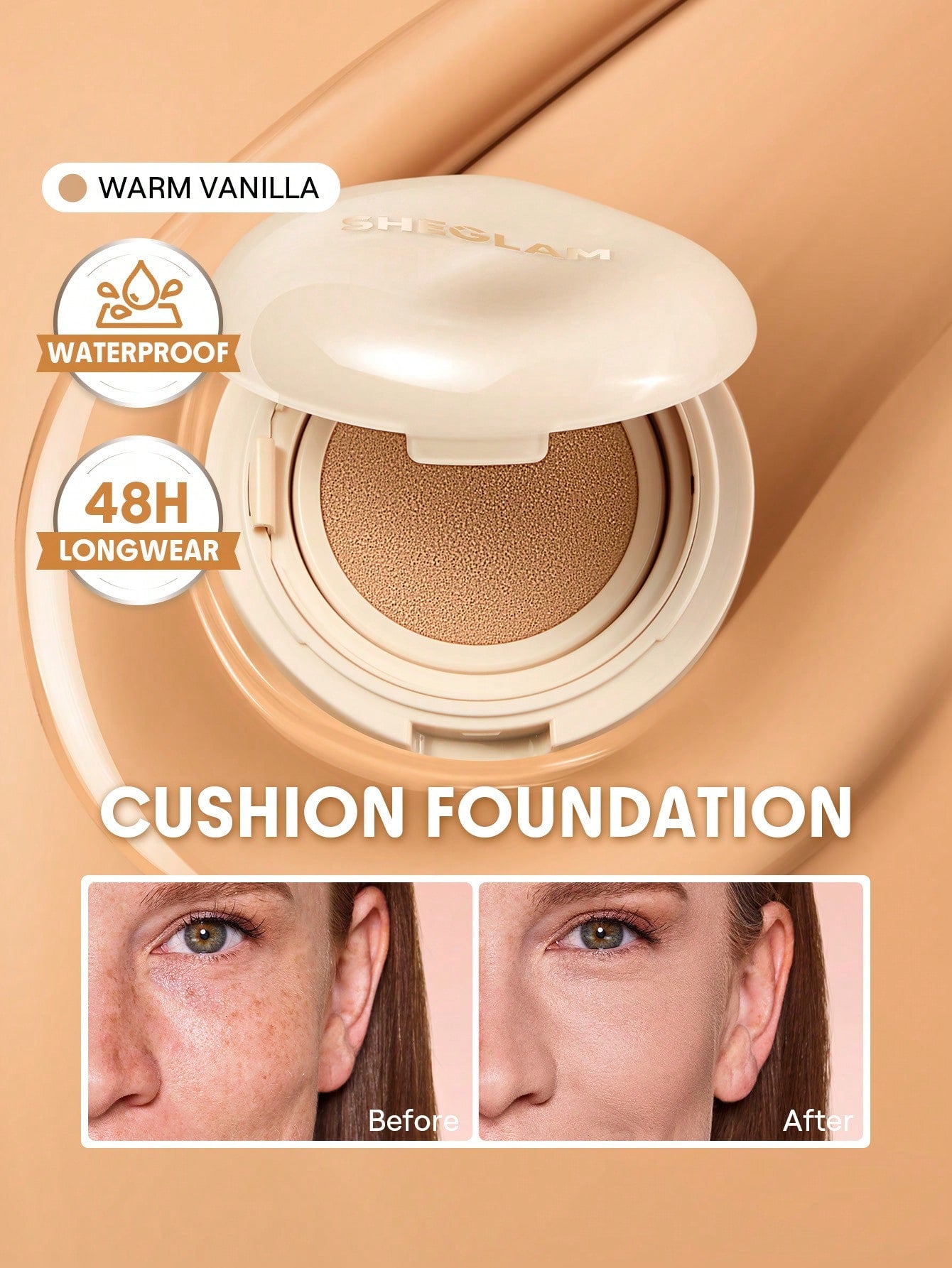 Lock & Go Long-Lasting Cushion Foundation-Warm Vanilla