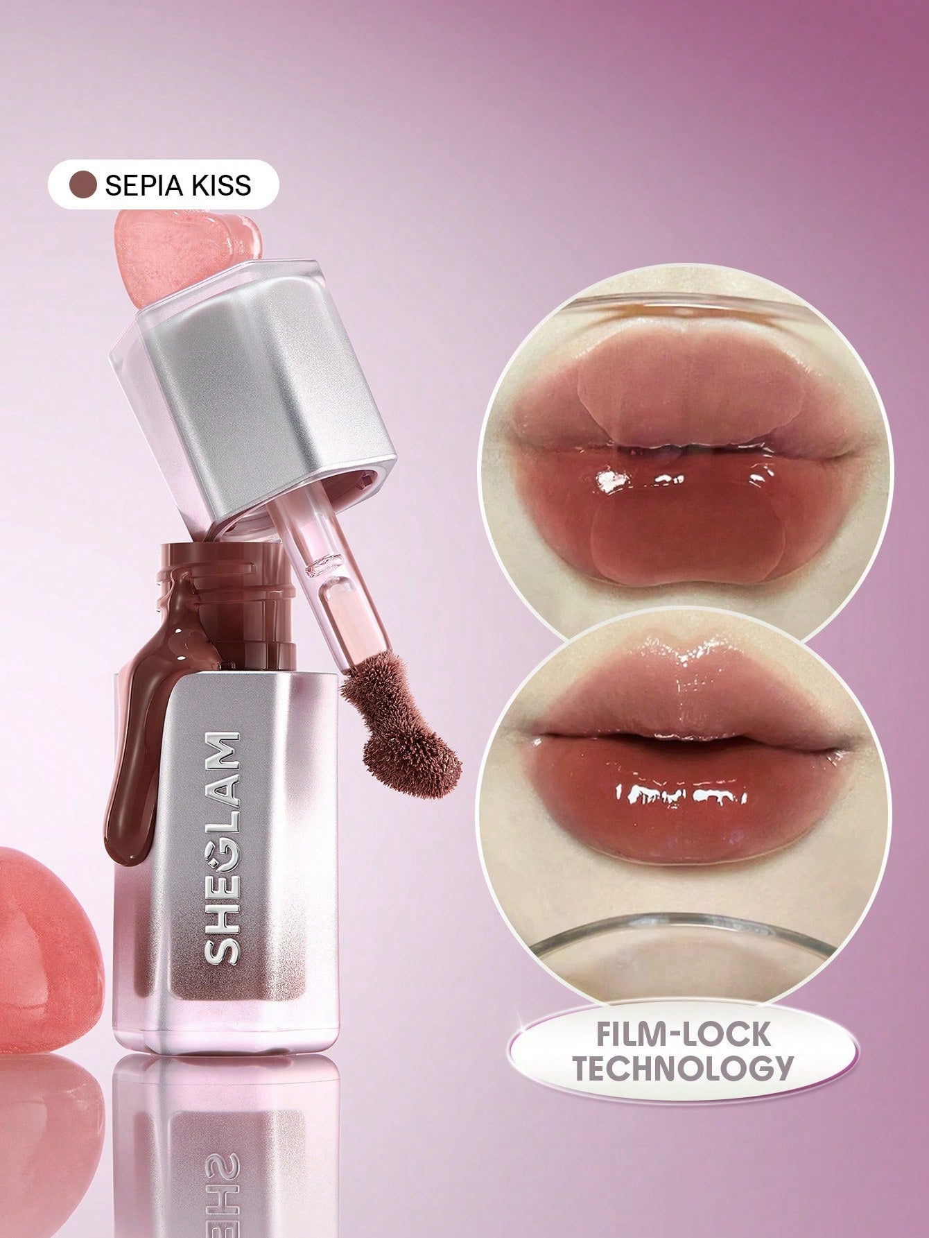 Glass Lock Air Gloss- 555 Sepia Kiss