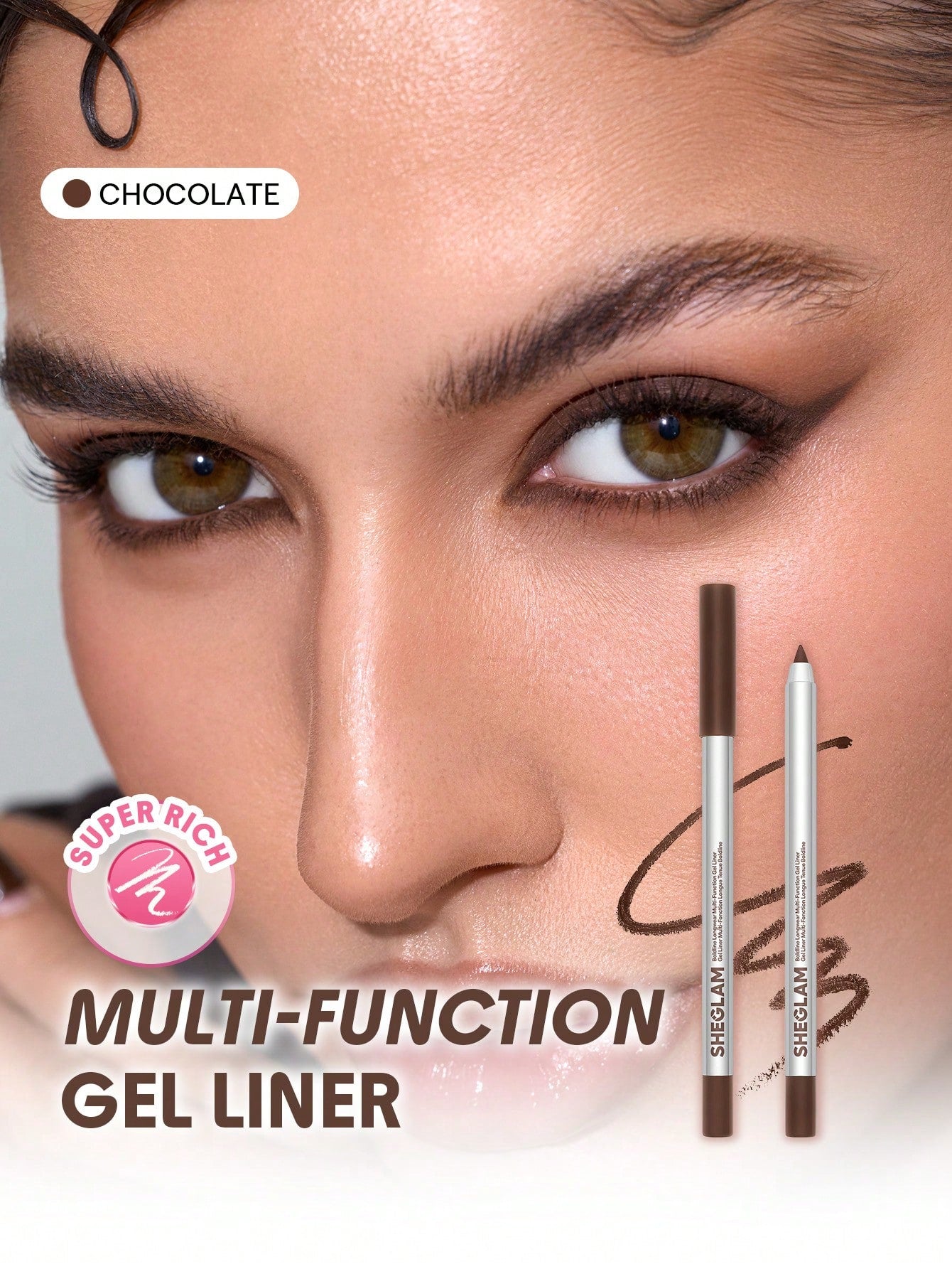 Boldline Longwear Multi-Function Gel Liner-Chocolate