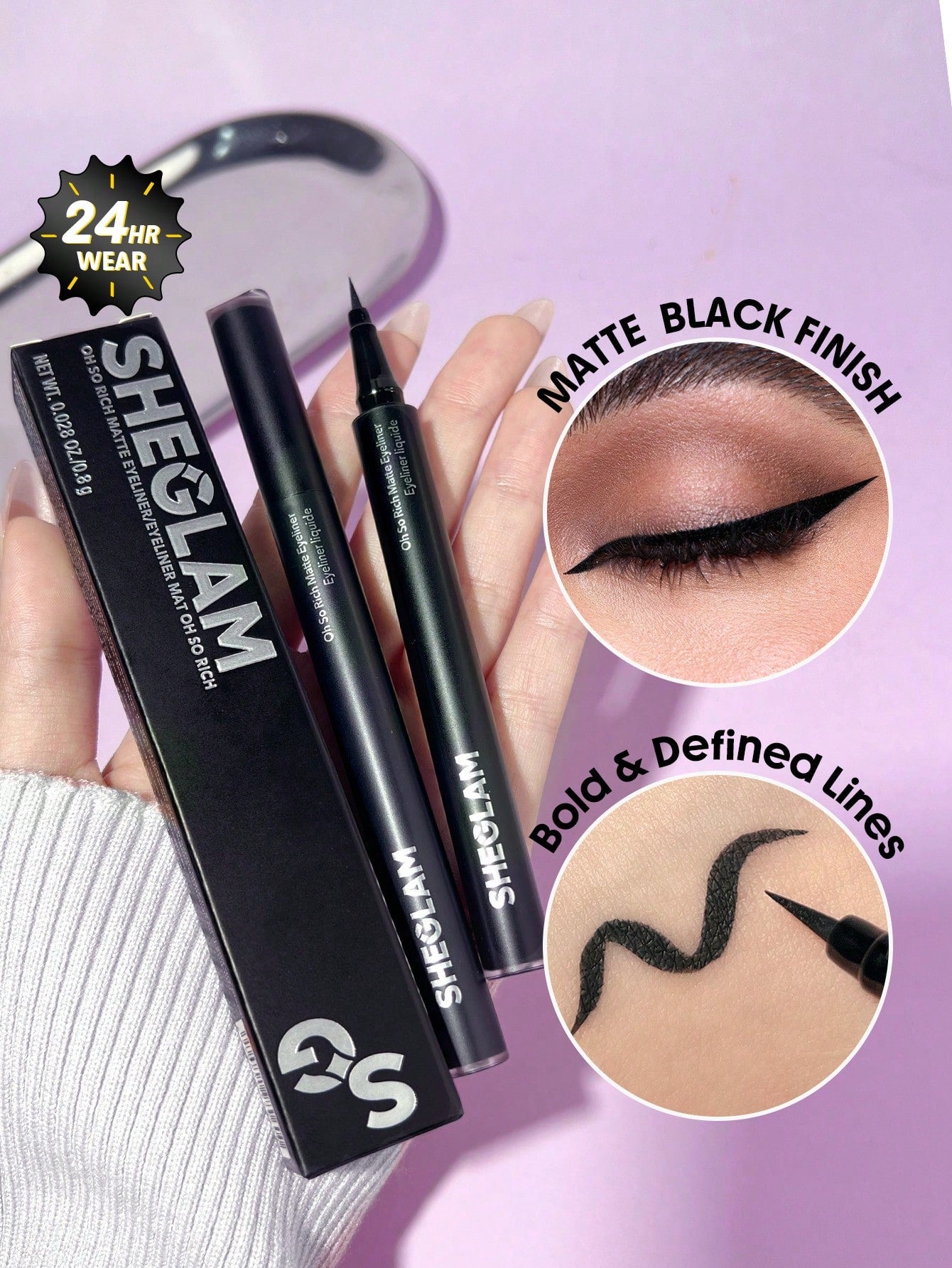 Oh So Rich Matte Eyeliner-Black